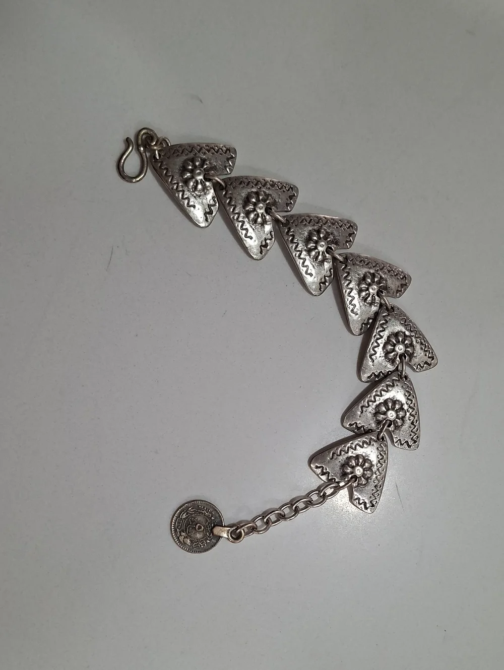 Vintage-Silver Plated Arrow Head  Bracelet - Silver 9